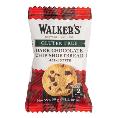 Walker's Shortbread Gluten Free Chocolate Chip Rounds, Traditional Pure Butter Scottish Recipe, 