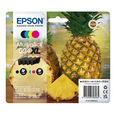 Epson 604XL Pineapple Black Cyan Magenta Yellow Ink Cartridge Pack