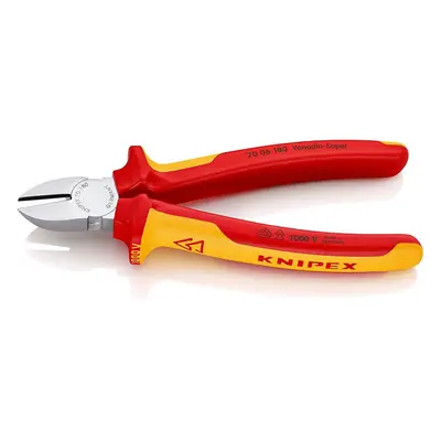 knipex Diagonal Cutter - Chrome Plated, Insulated Multi Component Grips - mm