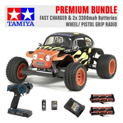 TAMIYA RC Blitzer Beetle 1:10 Premium Wheel Radio Bundle