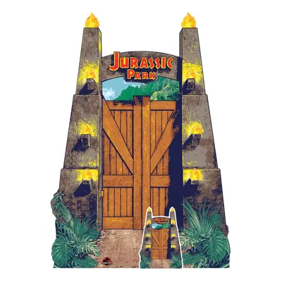 Jurassic Park Entrance Gate Cardboard Cutout Official Jurassic Park Standee