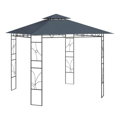 vidaXL Gazebo 3x3x2.7 m Anthracite g/mÂ² Outdoor Living Structure Canopy