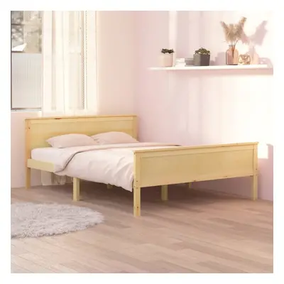 vidaXL Solid Wood Pine Bed Frame 120x200 cm Wooden Bed Base Bedstead Furniture