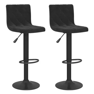 (black) vidaXL Bar Stools Kitchen Bar Chair Counter Stool Pub Bistrol Chair Velvet