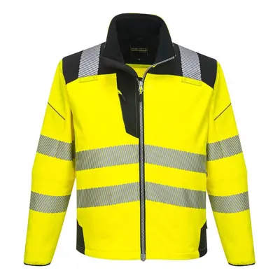 (6XL, Yellow/Black) Portwest Mens PW3 Softshell Hi-Vis Jacket