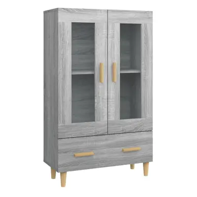 (Grey sonoma) vidaXL Highboard Side Cabinet Cupboard Storage Side Cabinet Engineered Wood