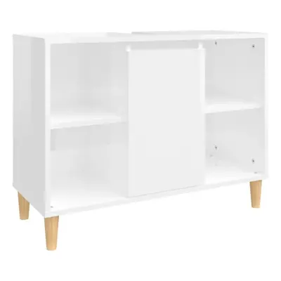 (high gloss white) vidaXL Sink Cabinet Vanity Unit Storage Under Sink Cabinet Engineered Wood