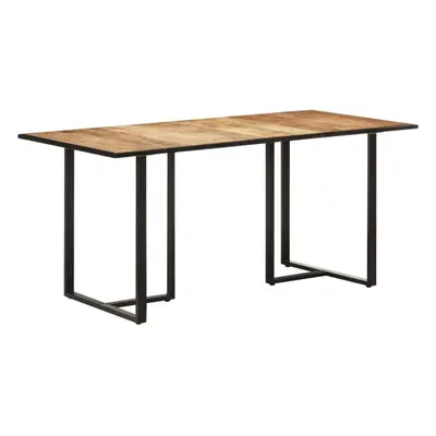 vidaXL Rough Mango Wood Dining Table Kitchen Wooden Dinner Desk Furniture