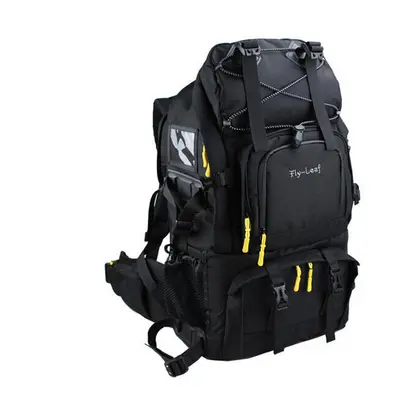 (Black) Flying Leaf FL-303D Shockproof Water-resistant Camera Bag Backpack for Canon for Nikon D