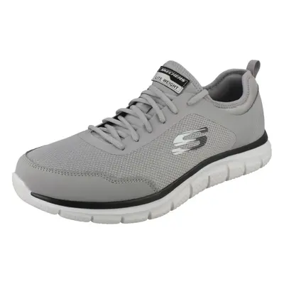 (UK 7, Gray/Black (Grey)) Mens Skechers Memory Foam Trainers Track Fierce KAT