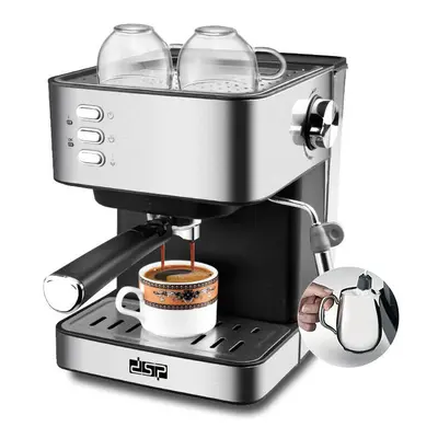 Coffee Maker 850W 15bars Stainless Steel Coffee Machine Cappuccino Italian Coffee Maker