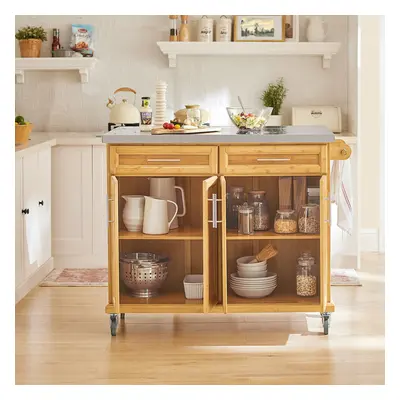 SoBuyÂ® FKW69-N, Kitchen Storage Trolley Kitchen Cabinet Kitchen Island