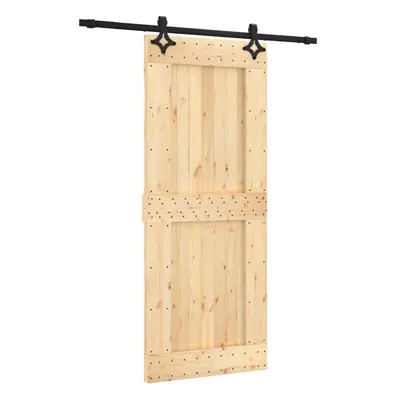 vidaXL Sliding Door Barn Door with Hardware Set Interior Door Solid Wood Pine