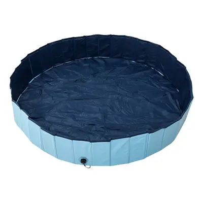 160*30cm Foldable Dog Paddling Pool Pet Puppy Swimming Bathing Washer Tub