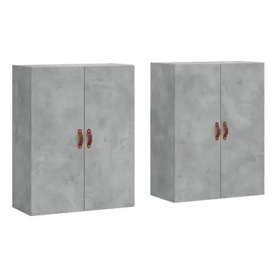 vidaXL Wall Mounted Cabinets Bathroom Cabinet Cupboard pcs Concrete Grey