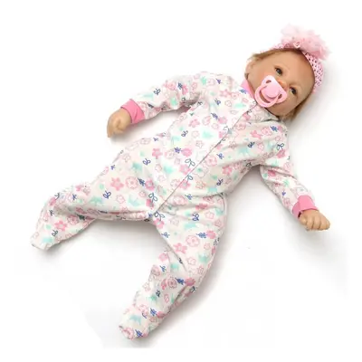 22" 55cm Newborn Silicone Vinyl Reborn Baby Doll Handmade Reborn Dolls