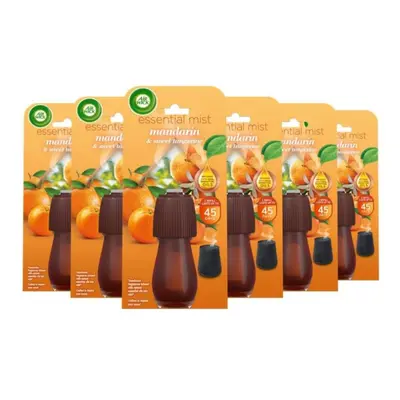 Airwick Essential Mist Refills, Mandarin & Sweet Orange, Pack x ml, Natural Essential Oils, Last