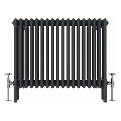 (600x830mm, Anthracite) NRG Traditional Cast Iron Style Style Radiator Four Column Designer Bath