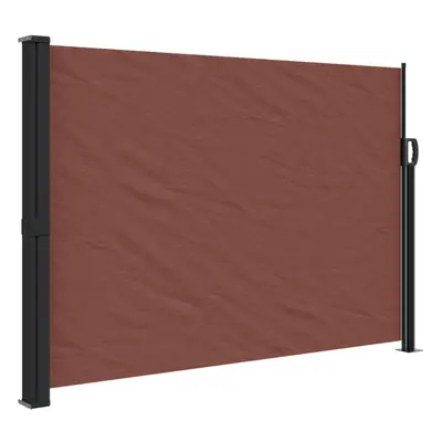 (brown, x cm) vidaXL Retractable Side Awning Outdoor Privacy Screen Balcony Sunshade Shelter