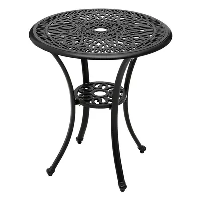 Cast Aluminum Round Patio Dining Table for Outdoor Garden