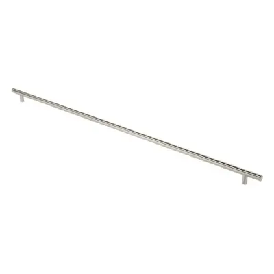 Straight T Bar Pull Handle x 30mm 1630mm Fixing Centres Satin Steel