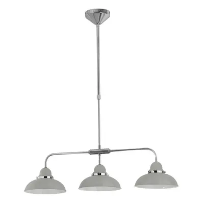 3 Shades Lights Grey Chrome Home Office Dining Chandelier Ceiling Pendant Light