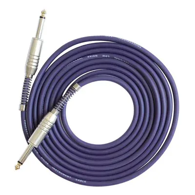 (Purple) 3m Guitar Cable 6.5mm Jack Audio Cable for Guitar Mixer Amplifier Bass