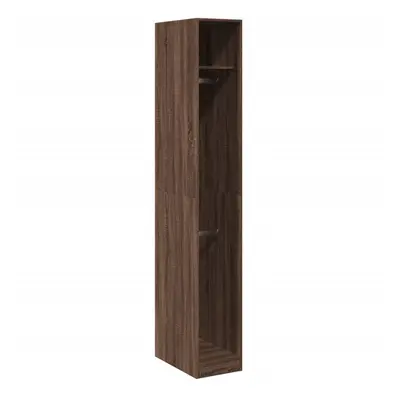 vidaXL Wardrobe Closet Clothes Storage Organiser Brown Oak Engineered Wood