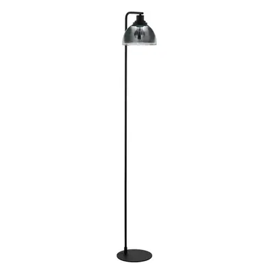 Floor Lamp Light Black Shade Black Transparent Glass Vaporized Bulb E27 1x60W