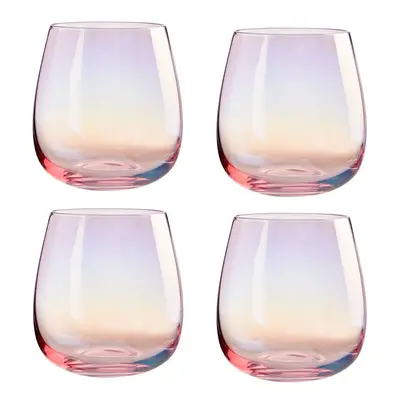 FROSTED DECO SET OF TUMBLER GLASSES