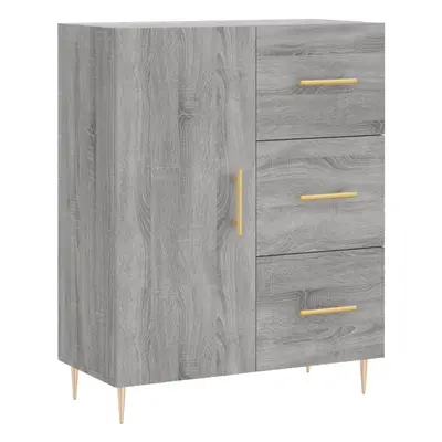 (grey sonoma) vidaXL Sideboard Storage Cabinet Side Cabinet Cupboard White Engineered Wood