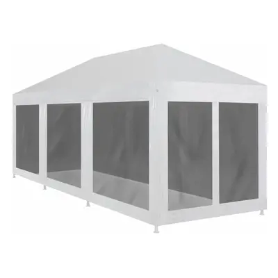 vidaXL Party Tent with Mesh Sidewalls 9x3m Outdoor Garden Gazebo Marquee