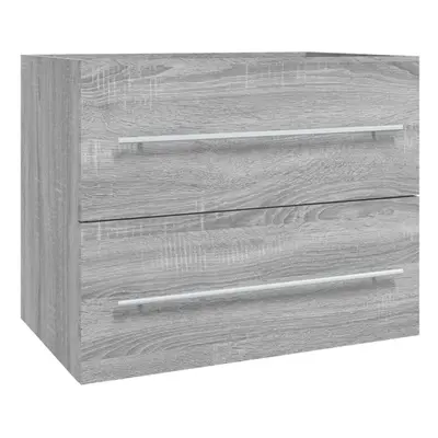 (Grey sonoma) vidaXL Sink Cabinet Bathroom Vanity Unit Wall Storage Cupboard Engineered Wood