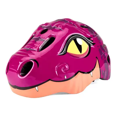 (Magenta) Cartoon Dinosaur Kids Bicycle Helmets Children Cycling Skating Scooting Helmet Kid Hea