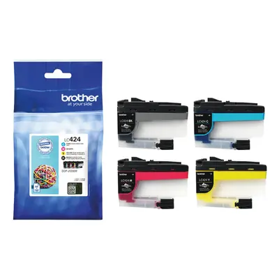 Brother Genuine Ink Cartridge Standard Yield Black Cyan Magenta and Yellow LC424 BA81309