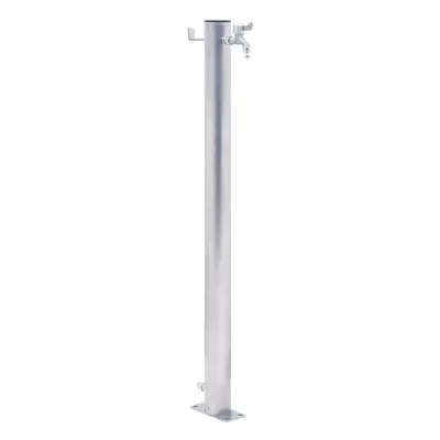 (round, cm) vidaXL Garden Water Column Patio Free Standing Water Fountain Stainless Steel