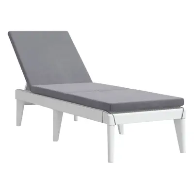 (with cushions) vidaXL Sun Lounger Daybed Garden Lounger Chaise Lounge Bed Outdoor Sun Bed PP