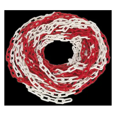 Safety Chain Red/White 25m x 6mm