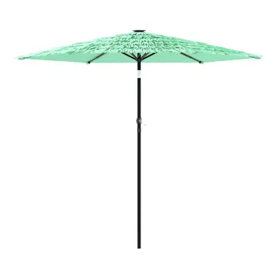 (green, x x cm) vidaXL Garden Parasol with Steel Pole Outdoor Umbrella Balcony Sun Parasol