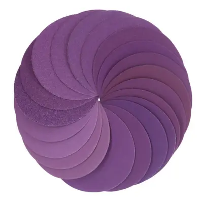 100pcs Inch 100mm Grit Purple Sanding Disc Waterproof Hook Loop Sandpaper for Metal Wood Car Fur