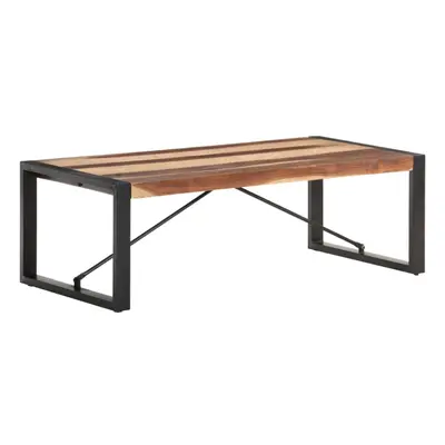 vidaXL Solid Wood Coffee Table with Sheesham Finish Kitchen Home Furniture