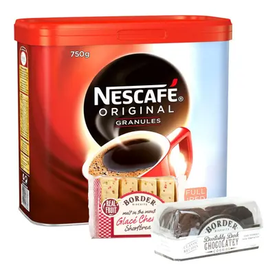 Nescafe Original Coffee Granules Tin 750g (2 Free Border Biscuits)