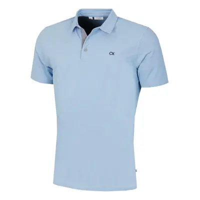 (XXXXXL, Sky) Calvin Klein Mens Prep Campus Oxford Pique Golf Polo Shirt