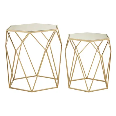 Premier Housewares Avantis Set of Hexagonal Side Tables