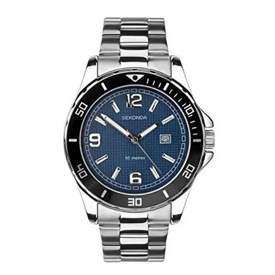 SEKONDA Mens Analogue Classic Quartz Watch with Stainless Steel Strap 1512.27