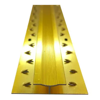 (Gold, 9ft) Carpet To Carpet Door Bar Double Trim Transition Threshold