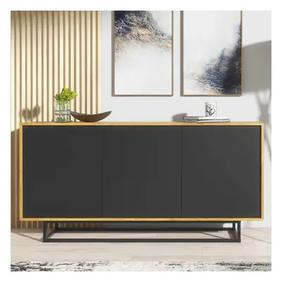 Sideboard 160cm Loft Creative Furniture - Oak & Black