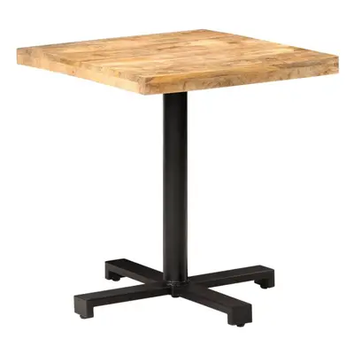 vidaXL Rough Mango Wood Bistro Table Square 70x70x75cm Wooden Dining Table