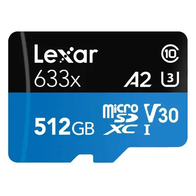 Lexar High Performance 633x microSDXC UHS-I Card with Adapter 512GB