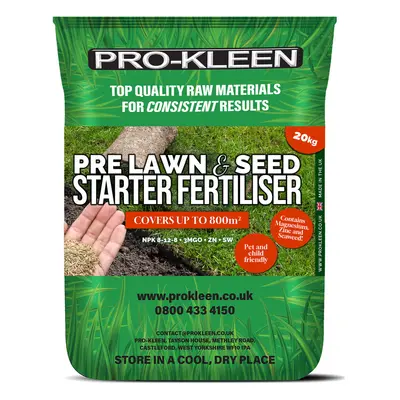 Pre Lawn and Seed Starter Lawn Fertiliser for New Lawns 20kg